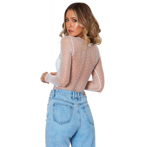 White Decadent Lace Bodysuit White Decadent Lace Bodysuit