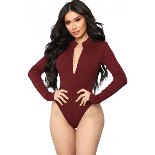 Red Grind Time Beyond Long Sleeve Bodysuit Red Grind Time Beyond Long Sleeve Bodysuit