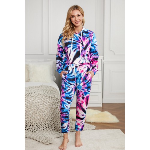 Black Tie Dye Crop Knit Set Black Tie Dye Crop Knit Set