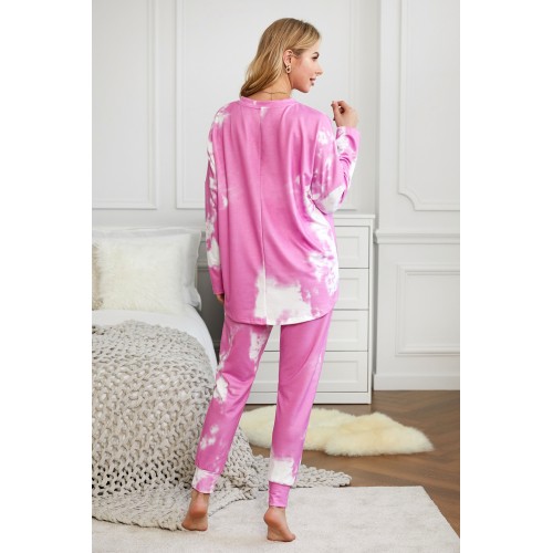 Multicolor Tie-dye Loungewear Set Multicolor Tie-dye Loungewear Set